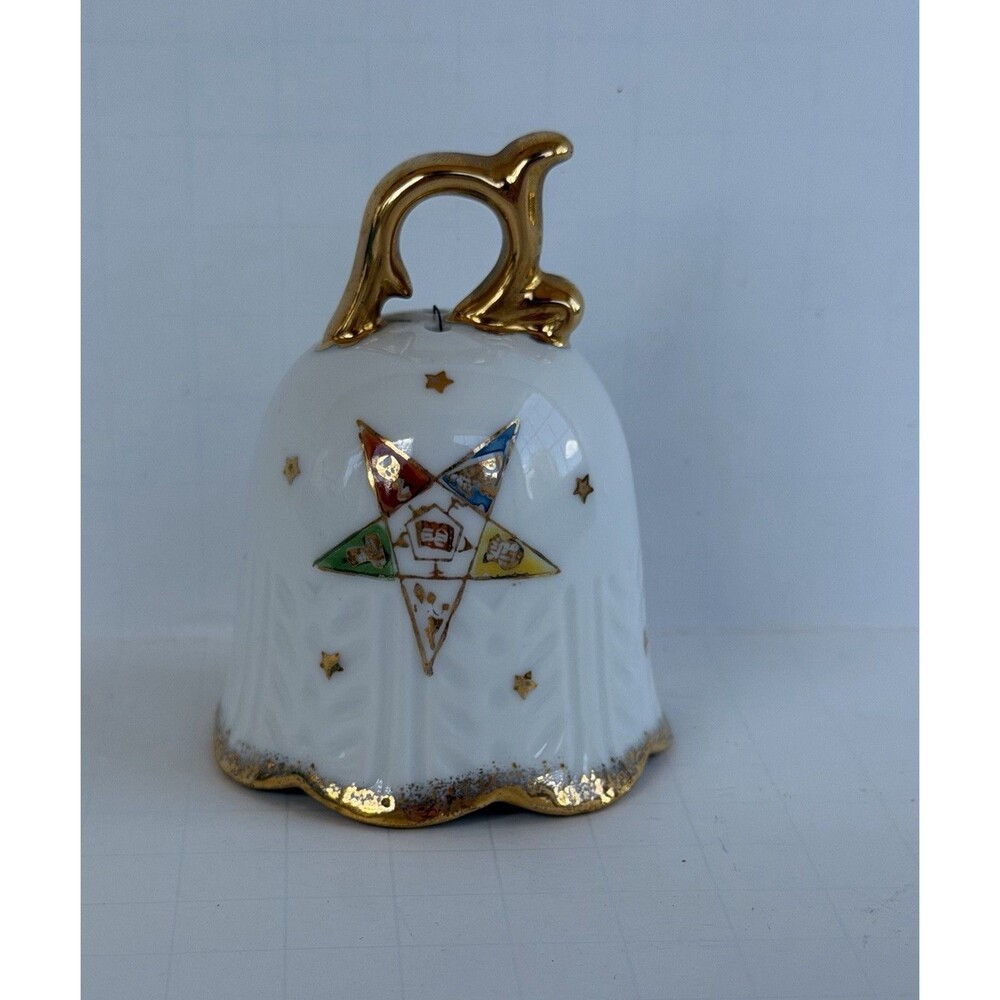 Vintage Order of the Eastern Star Masonic Freemason Bell Kistner OES Ceramic